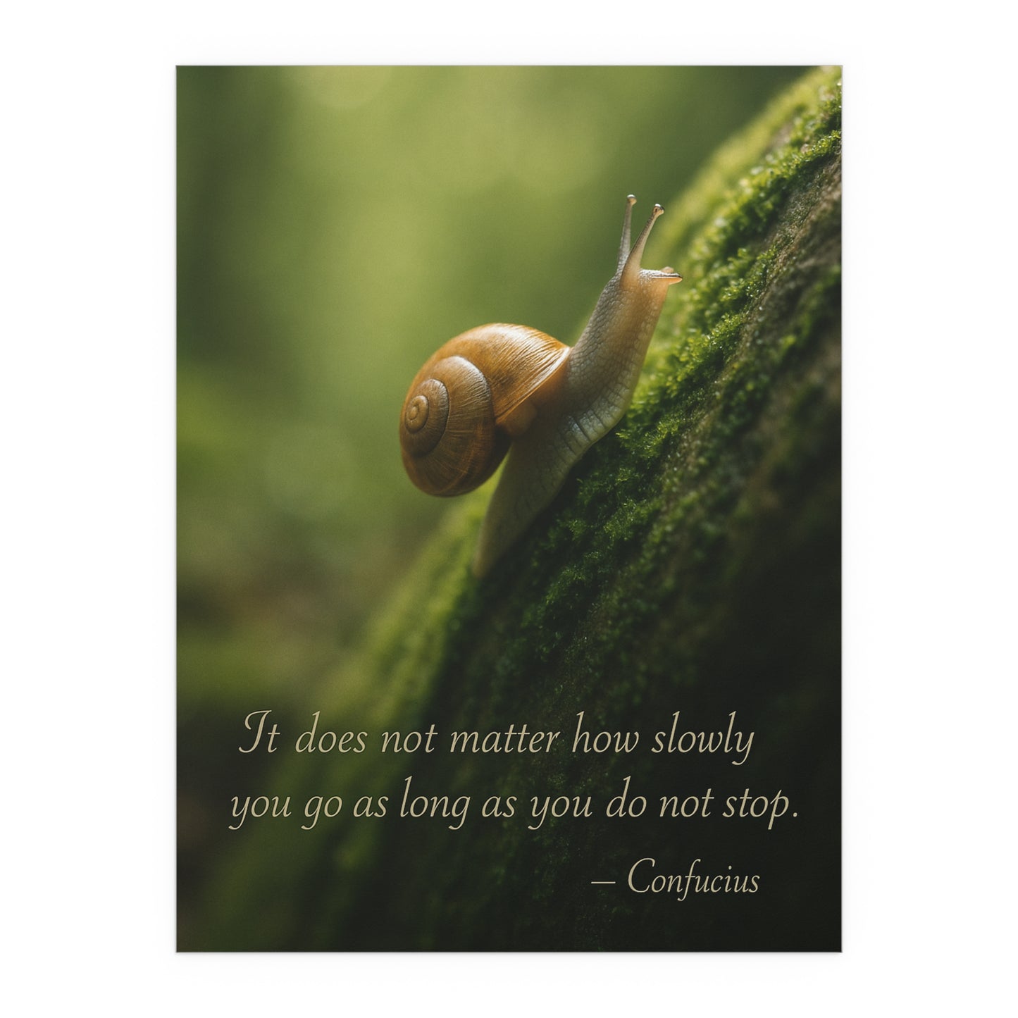 "It Does Not Matter How Slowly You Go As Long As You Do Not Stop" Confucius Wall Art - Ancient Chinese Wisdom on Persistence