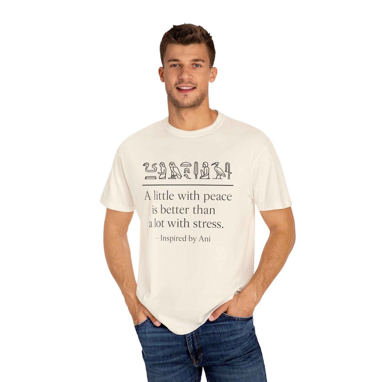 "Ancient Egyptian Minimalism: Peace Over Plenty" T-Shirt