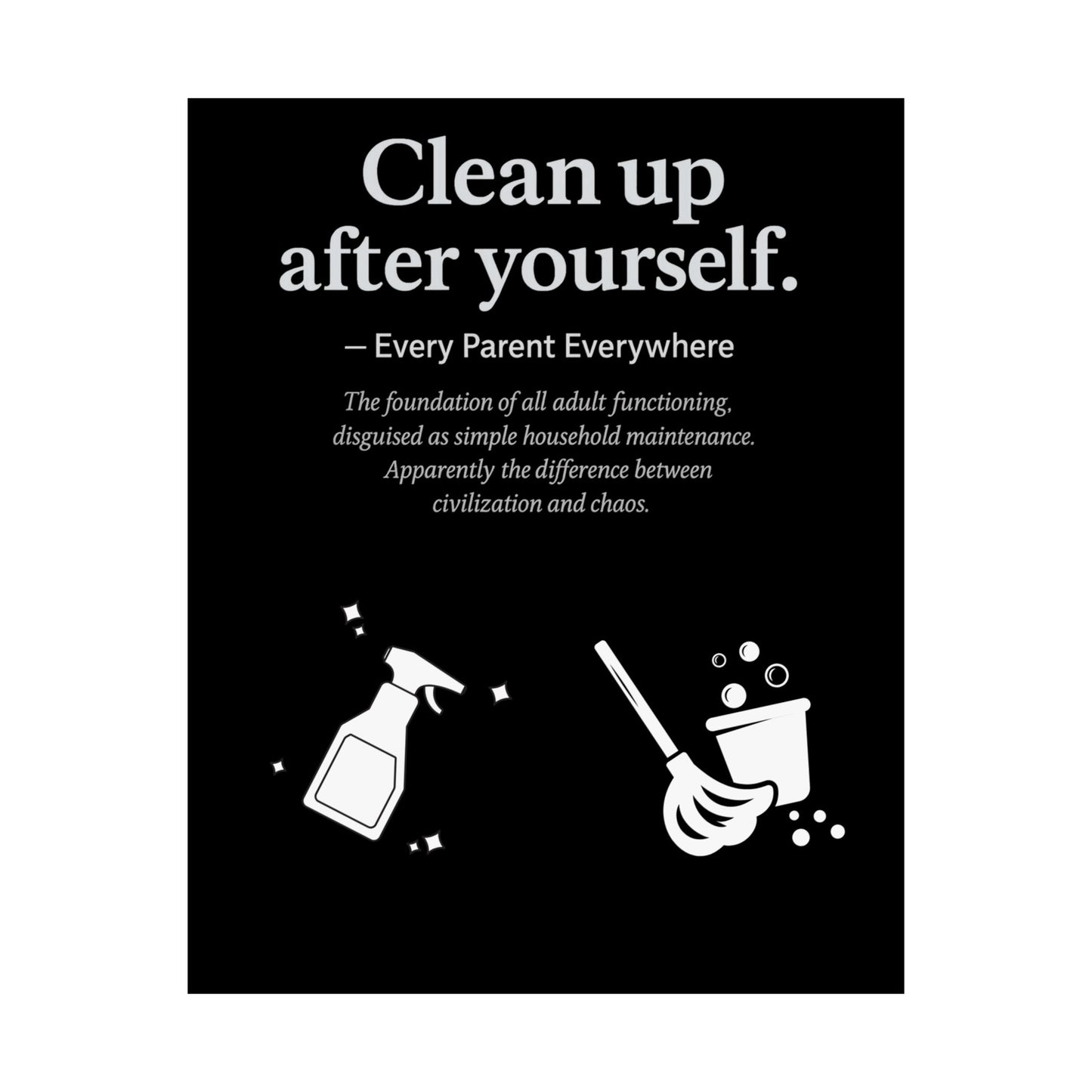 "Authentic Living Manifesto: Be Yourself" Matte Poster