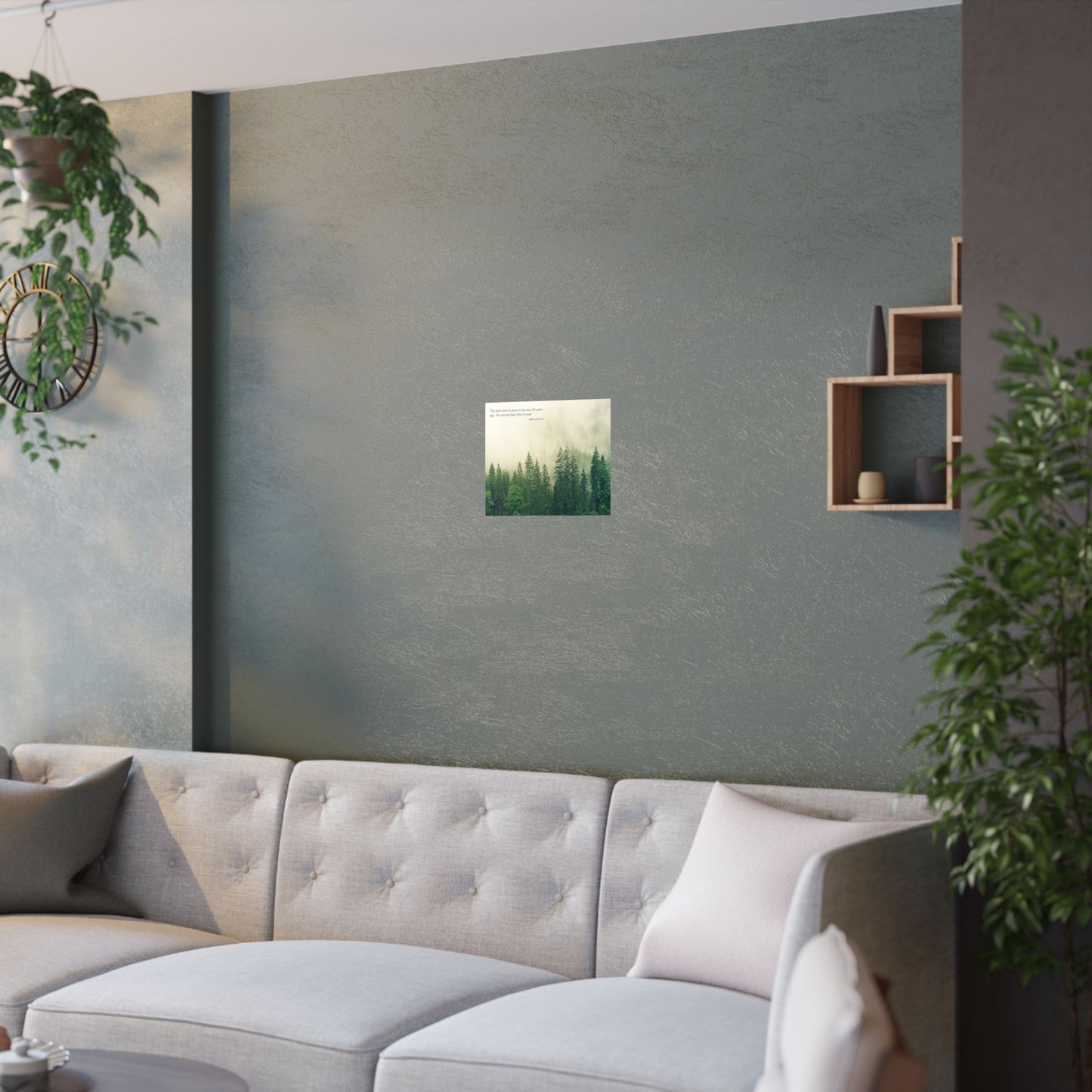 "The Best Time to Plant a Tree Was 20 Years Ago. The Second Best Time Is Now." Modern Colloquialism Wall Art - Timeless Wisdom on Action Over Regret