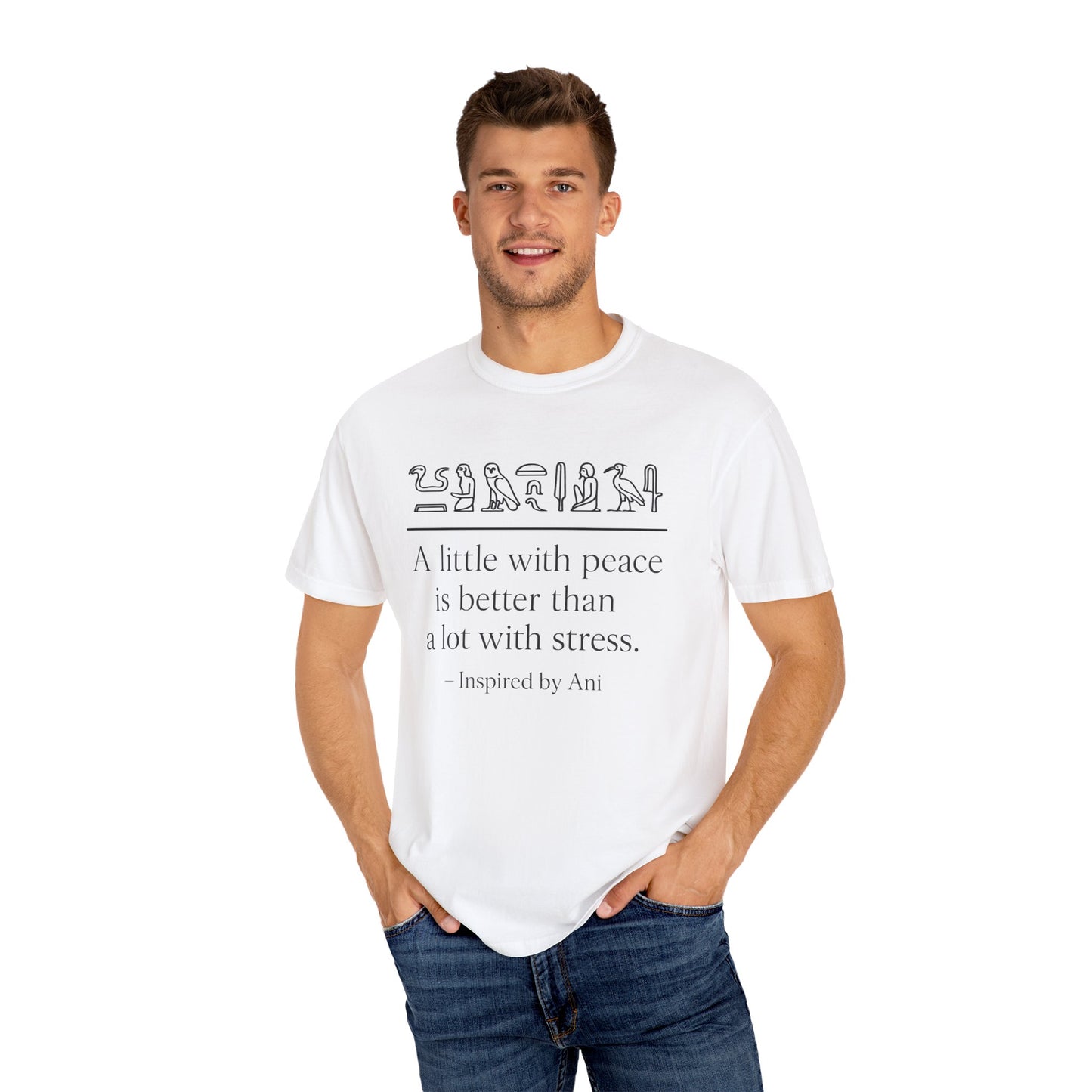 "Ancient Egyptian Minimalism: Peace Over Plenty" T-Shirt