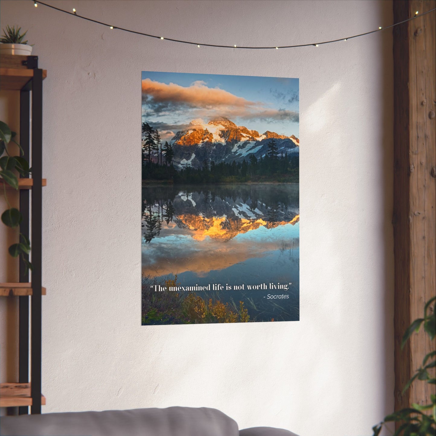 "The Unexamined Life Is Not Worth Living" Socrates Wall Art - Classic Philosophy Print for Thoughtful Spaces