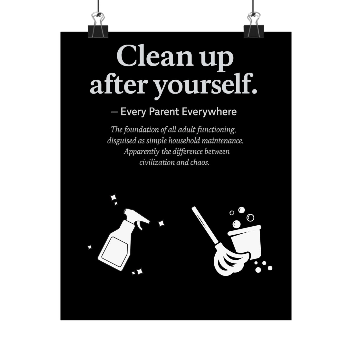 "Authentic Living Manifesto: Be Yourself" Matte Poster