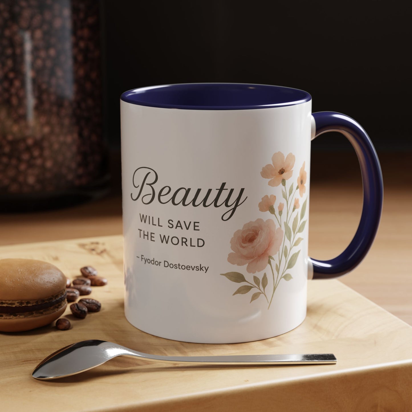 "Beauty Will Save the World" Dostoevsky Mug - Literary Philosophy for Morning Inspiration