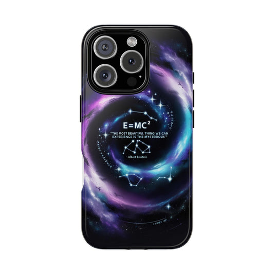 "The Most Beautiful Thing We Can Experience Is the Mysterious" Einstein Phone Case - Scientific Wonder Meets Portable Inspiration