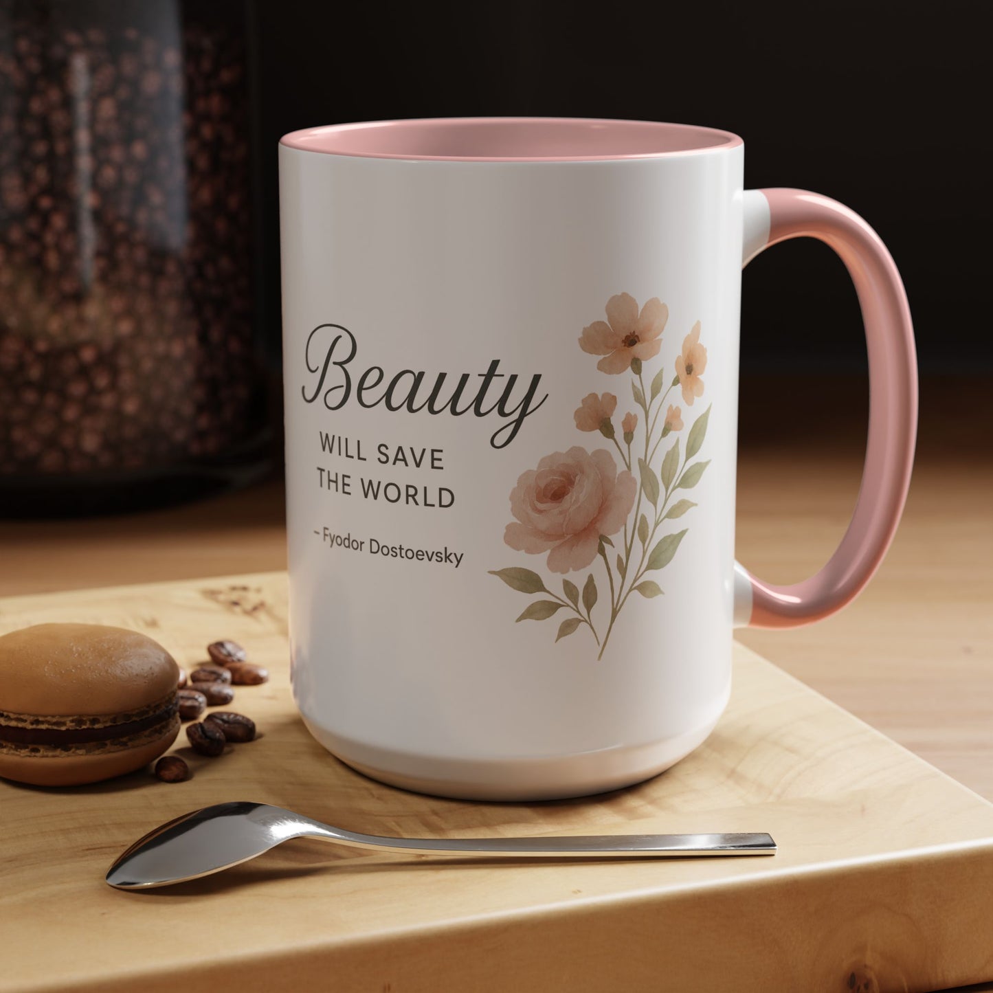 "Beauty Will Save the World" Dostoevsky Mug - Literary Philosophy for Morning Inspiration