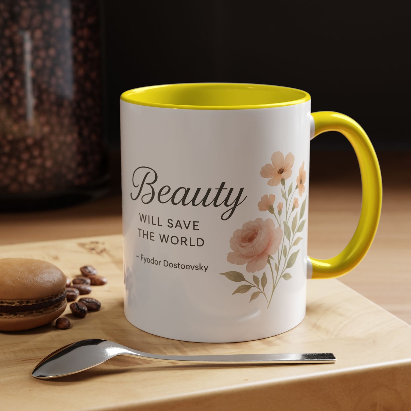 "Beauty Will Save the World" Dostoevsky Mug - Literary Philosophy for Morning Inspiration