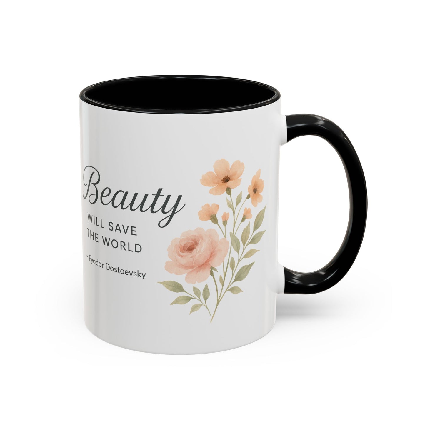 "Beauty Will Save the World" Dostoevsky Mug - Literary Philosophy for Morning Inspiration