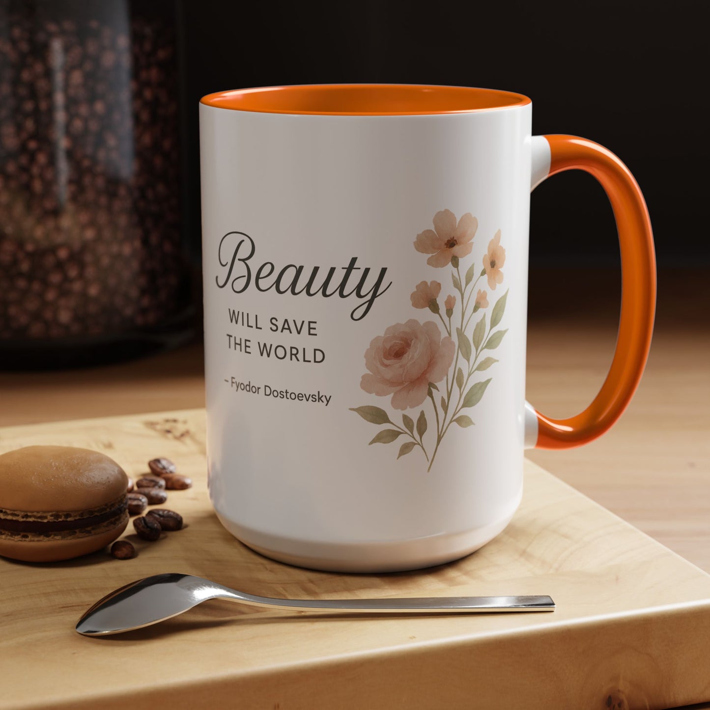 "Beauty Will Save the World" Dostoevsky Mug - Literary Philosophy for Morning Inspiration
