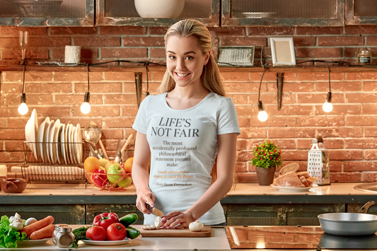 "Life's Not Fair" All Parents Everywhere T-Shirt - Universal Parental Philosophy in Action