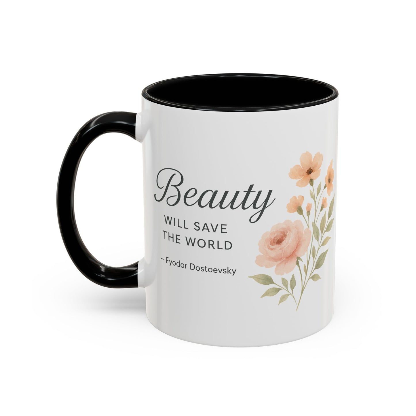 "Beauty Will Save the World" Dostoevsky Mug - Literary Philosophy for Morning Inspiration