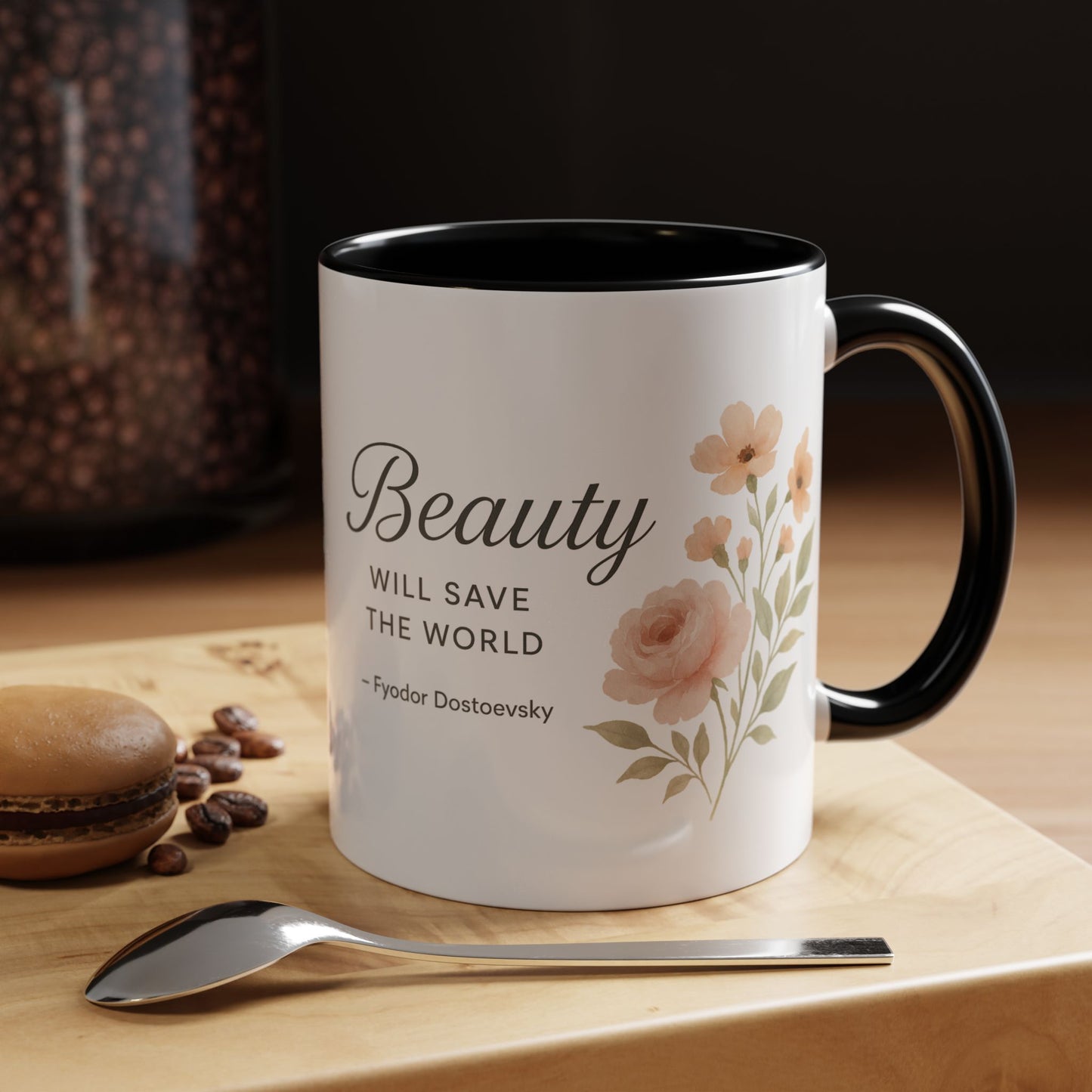 "Beauty Will Save the World" Dostoevsky Mug - Literary Philosophy for Morning Inspiration