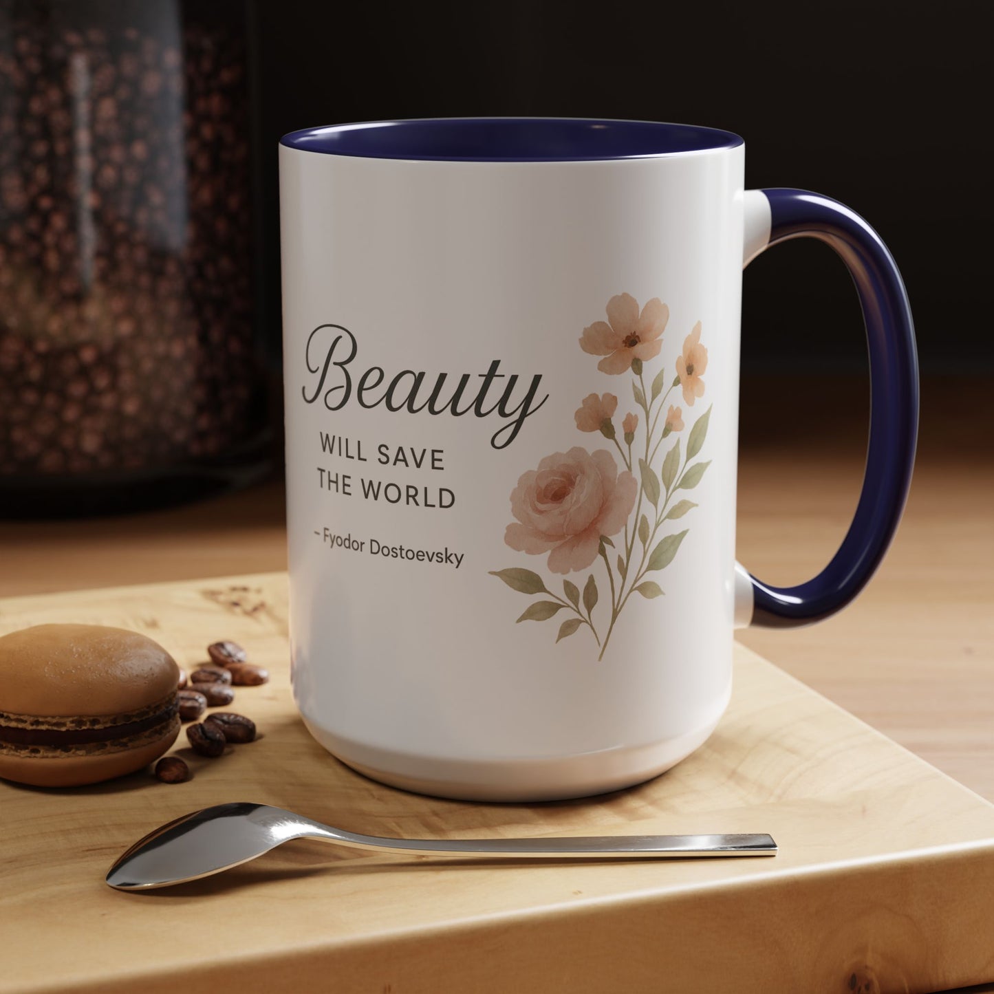 "Beauty Will Save the World" Dostoevsky Mug - Literary Philosophy for Morning Inspiration