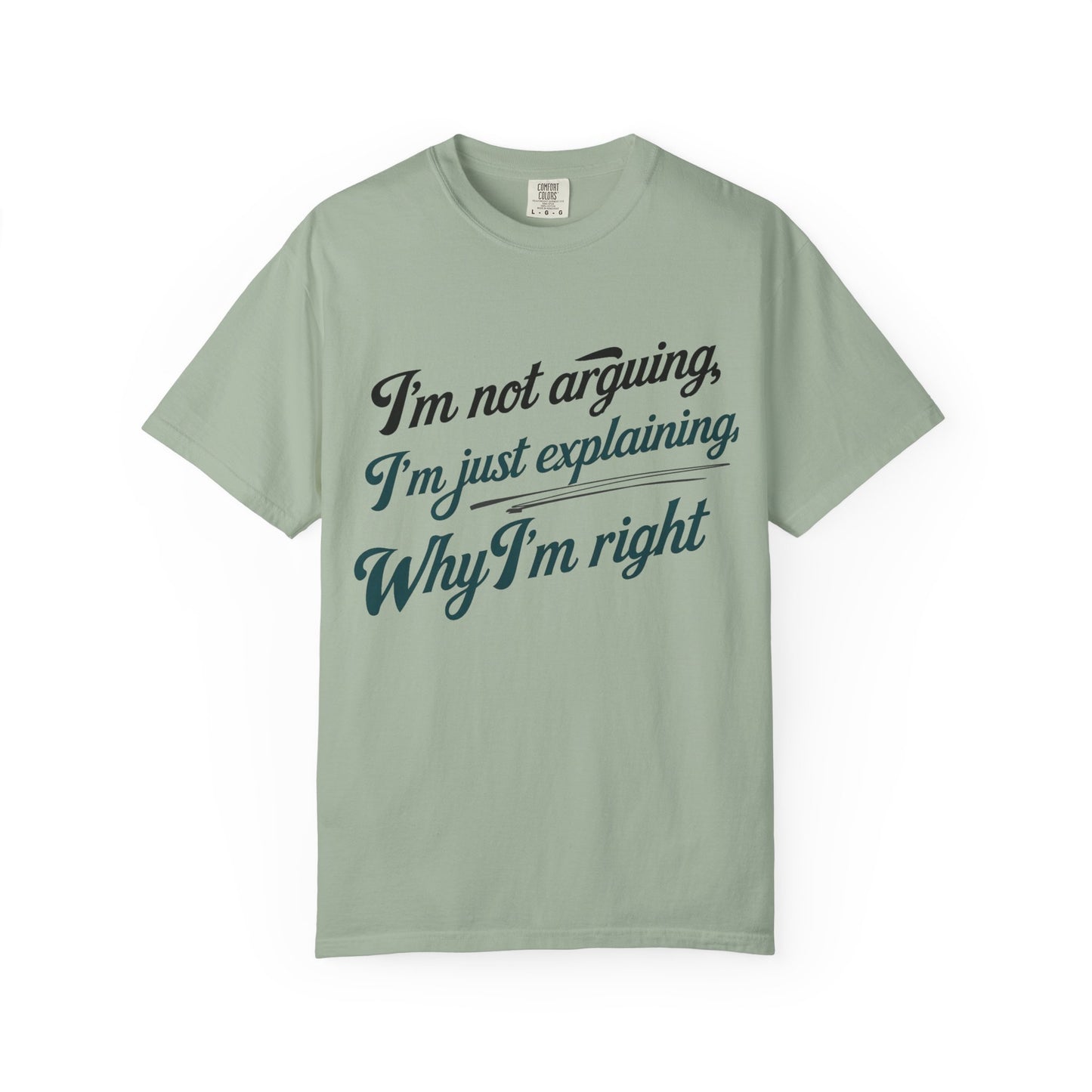 "I'm Not Arguing, I'm Just Explaining Why I'm Right" T-Shirt - The Art of Philosophical Debate Humor