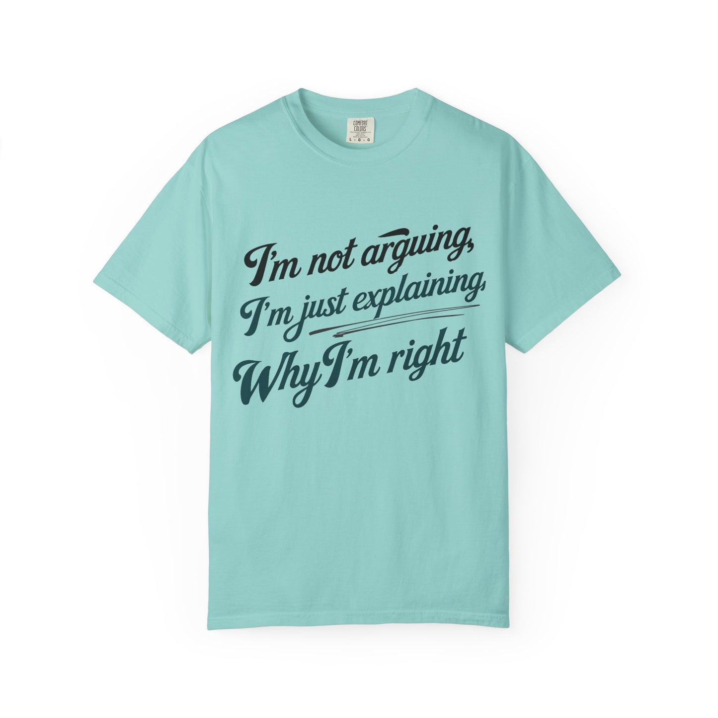 "I'm Not Arguing, I'm Just Explaining Why I'm Right" T-Shirt - The Art of Philosophical Debate Humor