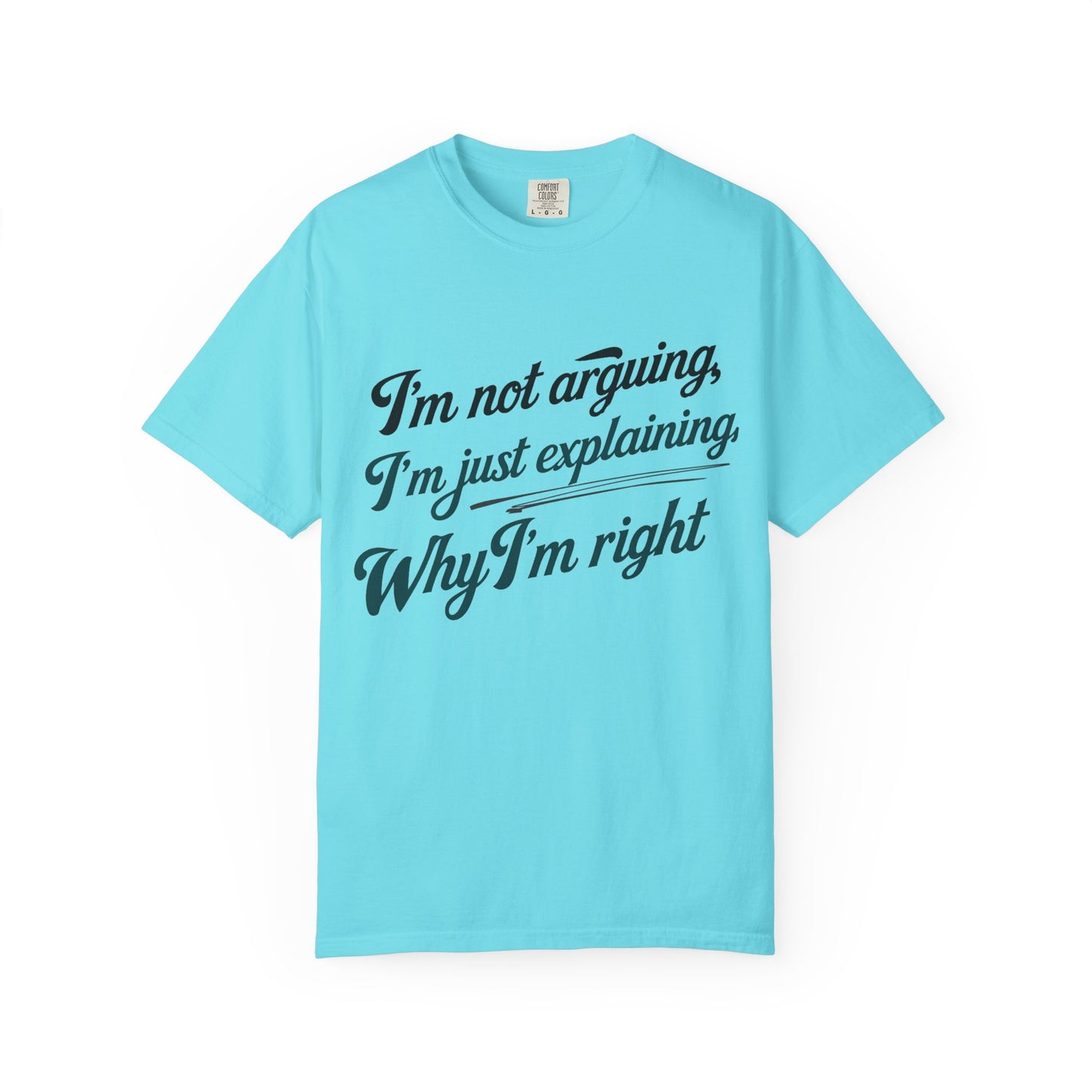 "I'm Not Arguing, I'm Just Explaining Why I'm Right" T-Shirt - The Art of Philosophical Debate Humor