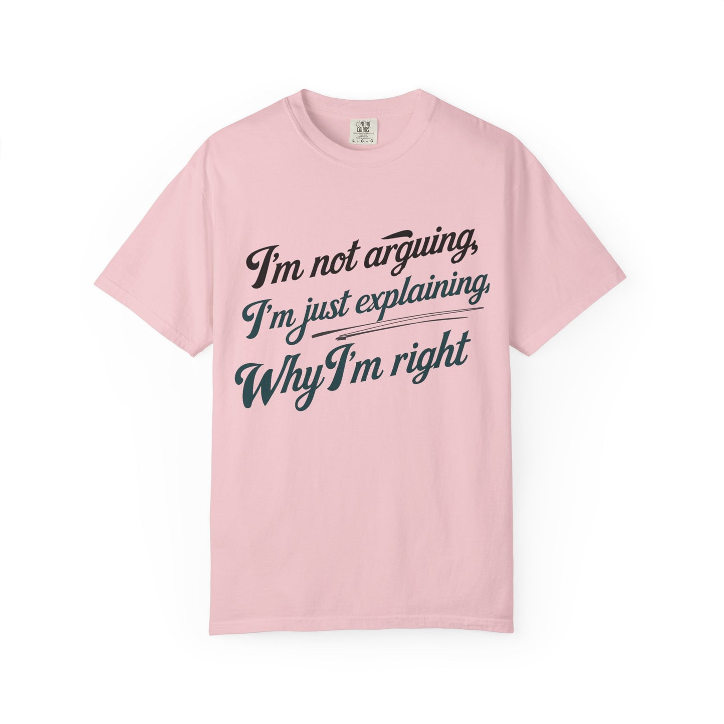 "I'm Not Arguing, I'm Just Explaining Why I'm Right" T-Shirt - The Art of Philosophical Debate Humor