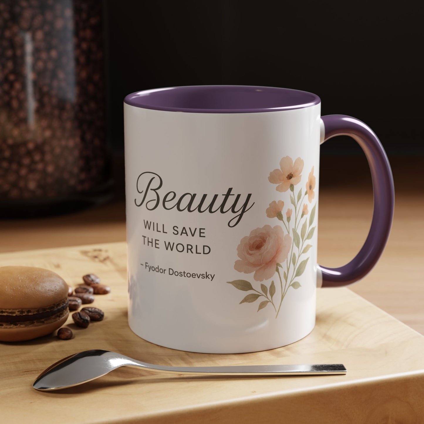 "Beauty Will Save the World" Dostoevsky Mug - Literary Philosophy for Morning Inspiration