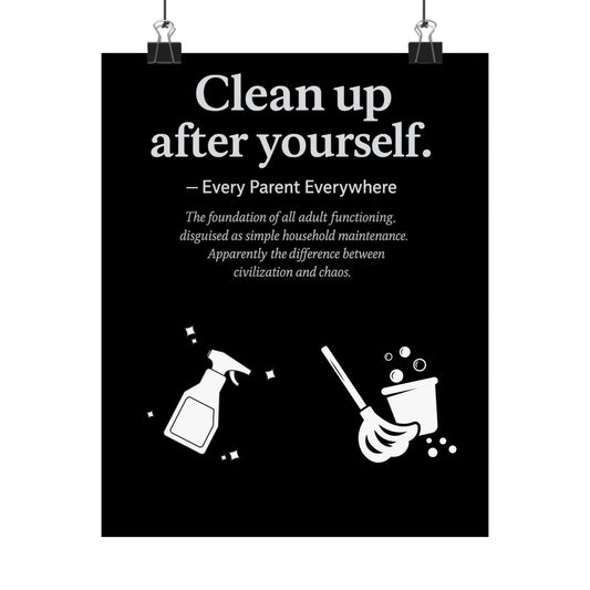 "Authentic Living Manifesto: Be Yourself" Matte Poster